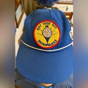 Blue (small head) Golf Cap with Hawaii Patch